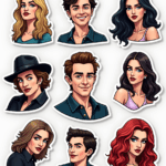 Pop Culture Parodies - Sticker Sheet v8